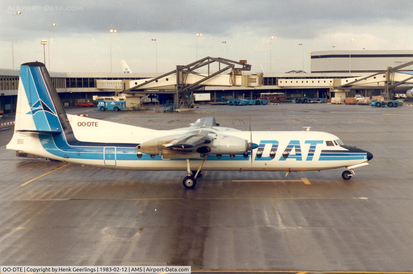 OO-DTE, 1967 Fairchild Hiller FH-227B C/N 534, DAT - Delta Air Transport