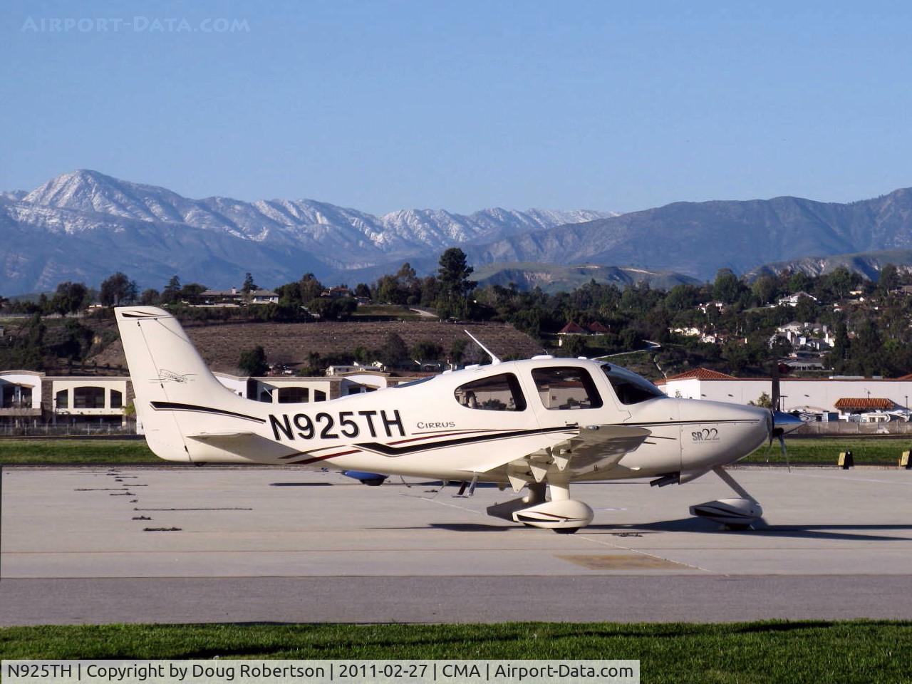 N925TH, 2003 Cirrus SR22 C/N 0707, 2003 Cirrus SR22, Continental IO-550-N 310 Hp