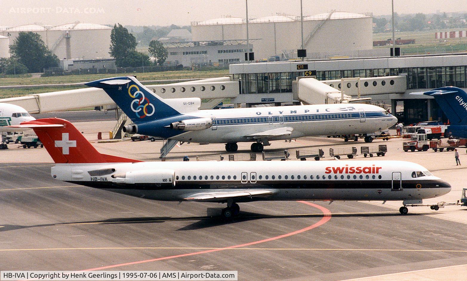 HB-IVA, 1987 Fokker 100 (F-28-0100) C/N 11244, Swissair