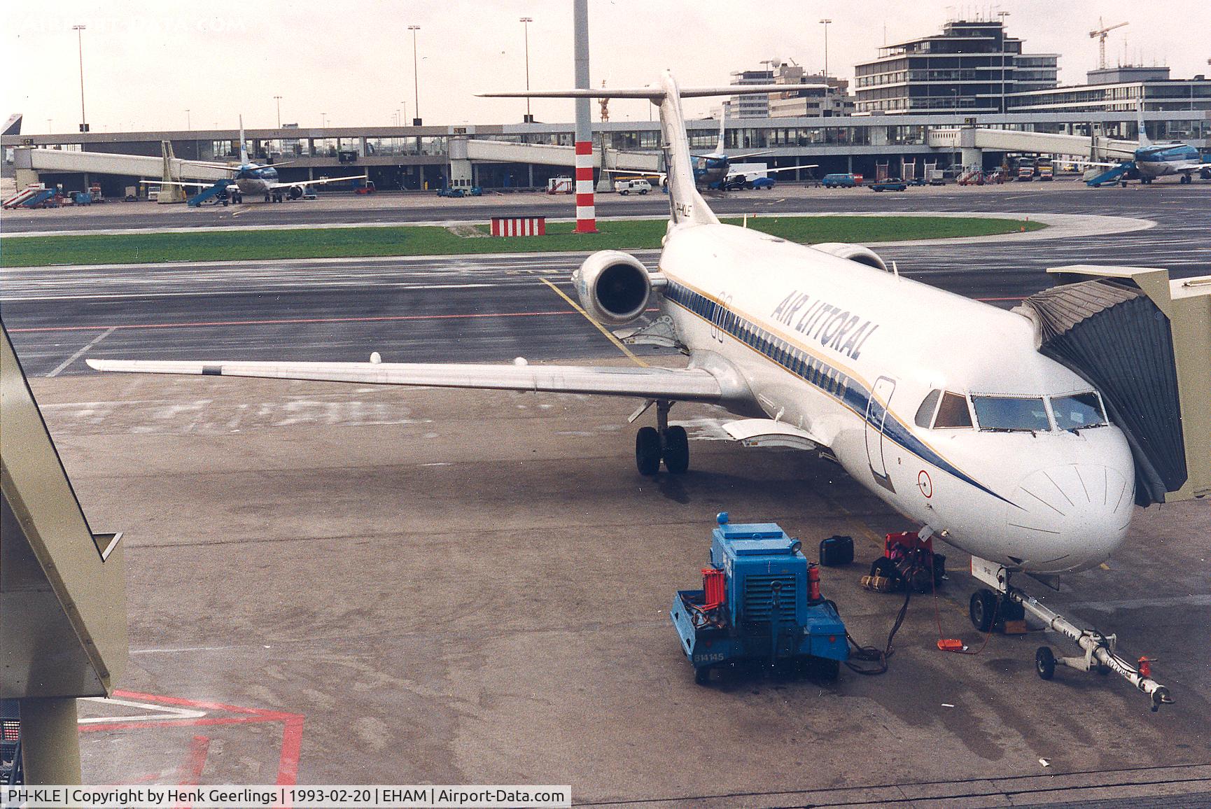 PH-KLE, 1989 Fokker 100 (F-28-0100) C/N 11270, Air Littoral