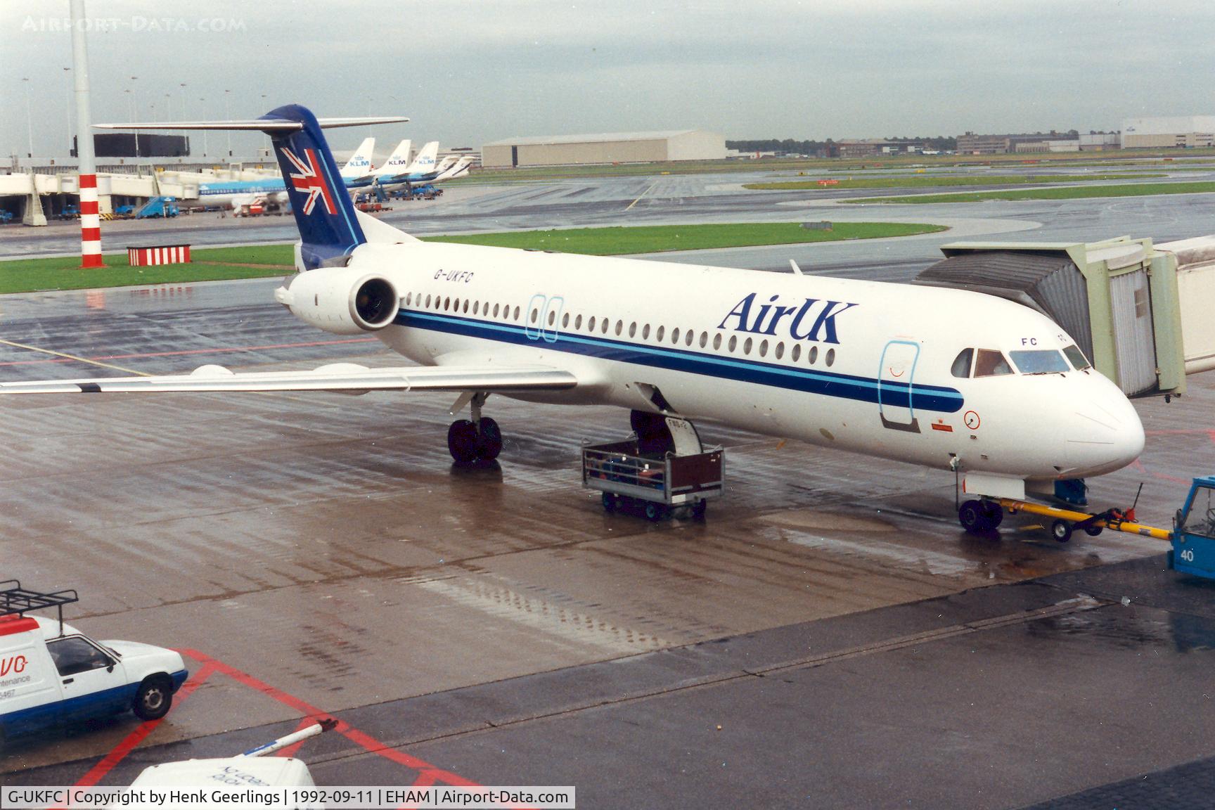 G-UKFC, 1989 Fokker 100 (F-28-0100) C/N 11263, Air UK