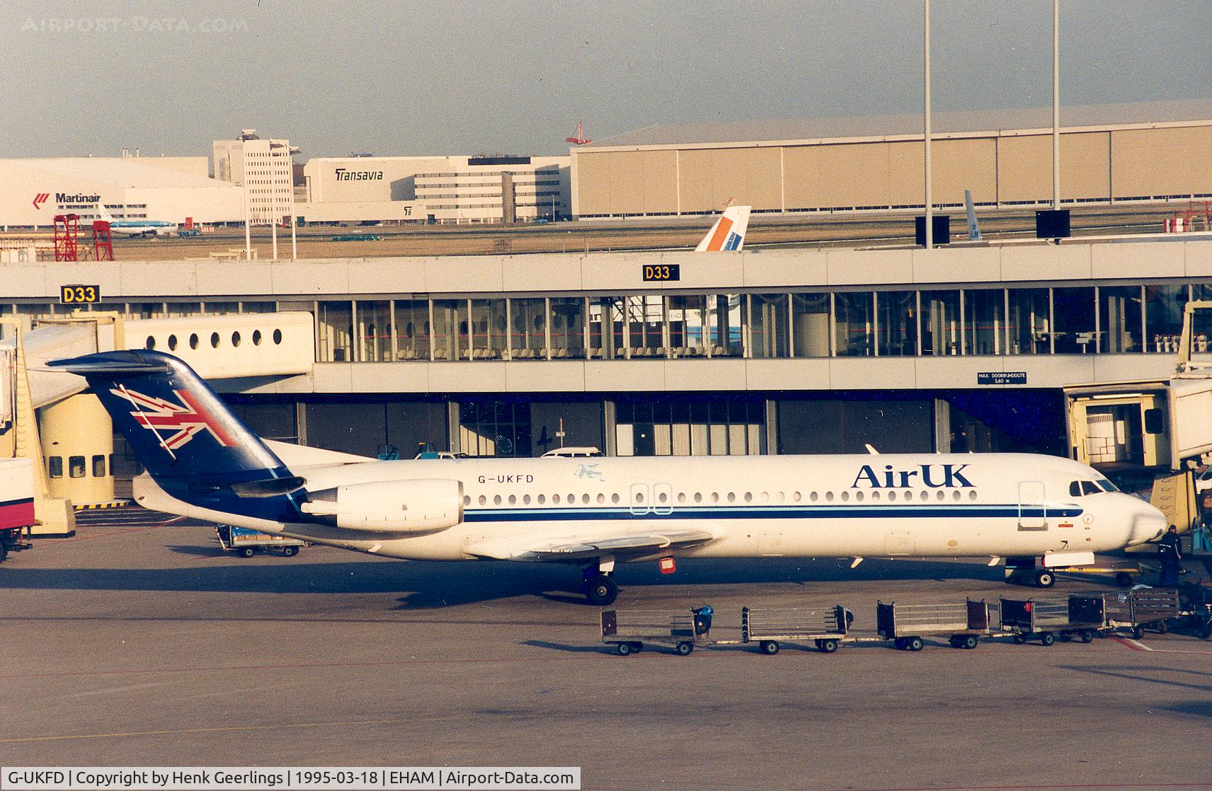 G-UKFD, 1989 Fokker 100 (F-28-0100) C/N 11259, Air UK