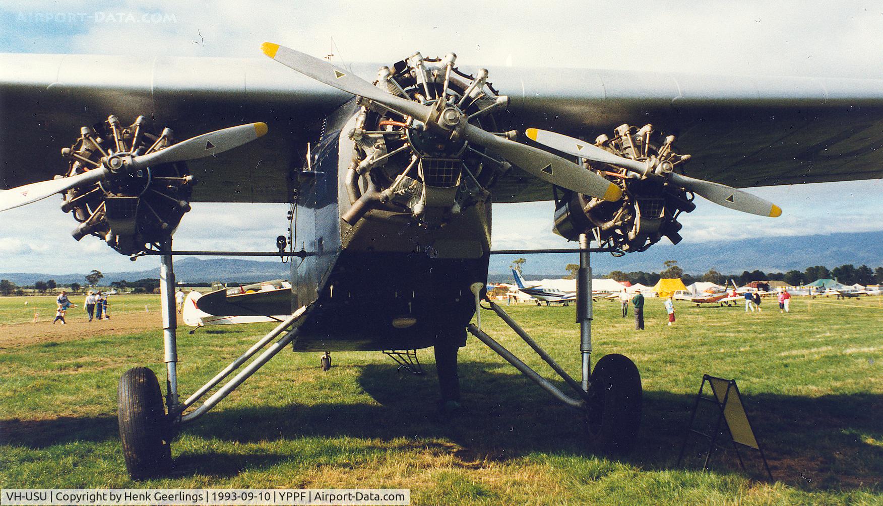 VH-USU, 1987 Fokker F.VIIb/3m Replica C/N SCA-28, Fokker F,VIIB-3M , VH-USU , Southern Cross