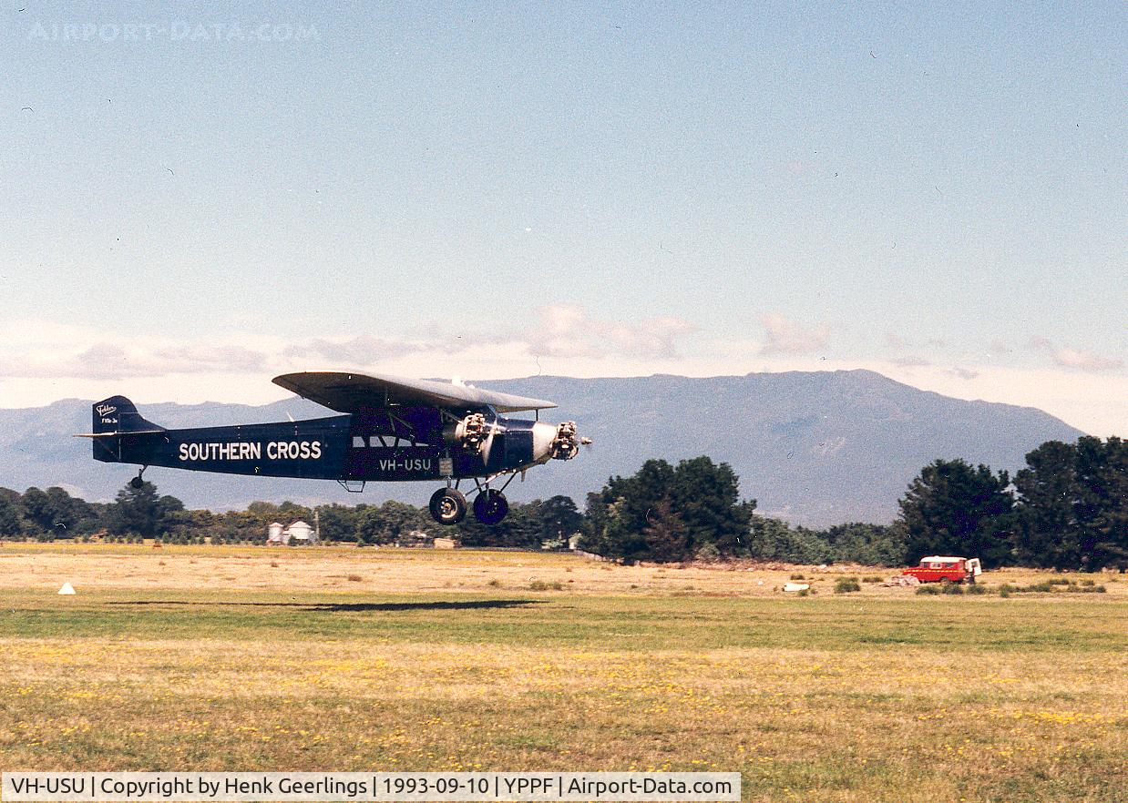 VH-USU, 1987 Fokker F.VIIb/3m Replica C/N SCA-28, Fokker F,VIIB-3M , VH-USU , Southern Cross