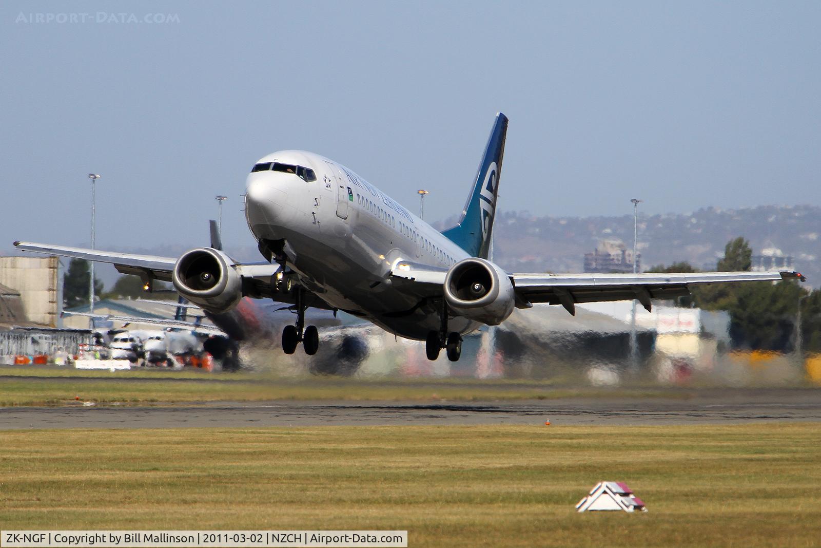 ZK-NGF, 1998 Boeing 737-3U3 C/N 28734, and  next stop is WLG