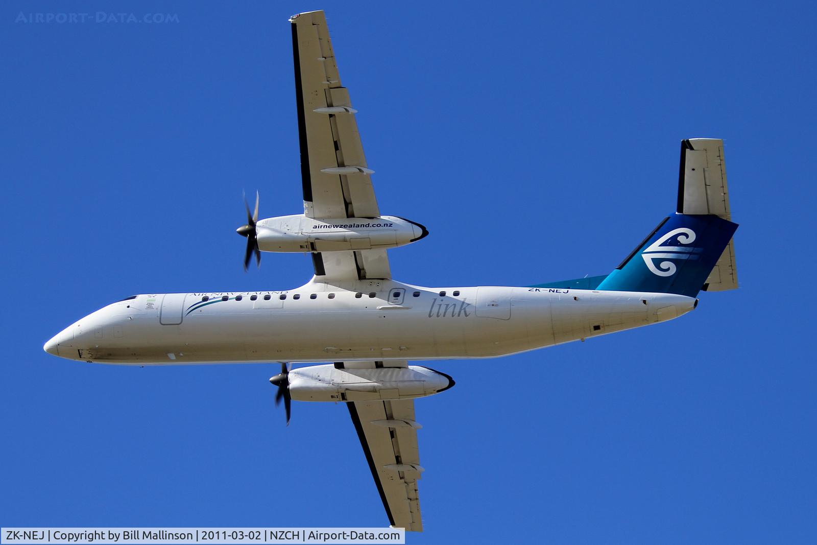 ZK-NEJ, 2006 De Havilland Canada DHC-8-311 Dash 8 C/N 625, bumpy ride with todays wind