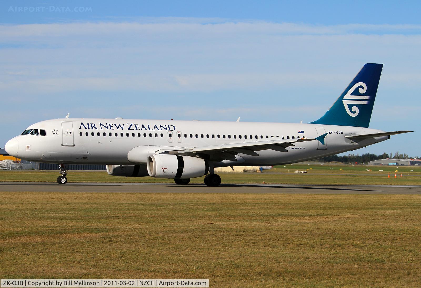 ZK-OJB, 2003 Airbus A320-232 C/N 2090, in from one of the NZ-AU legs