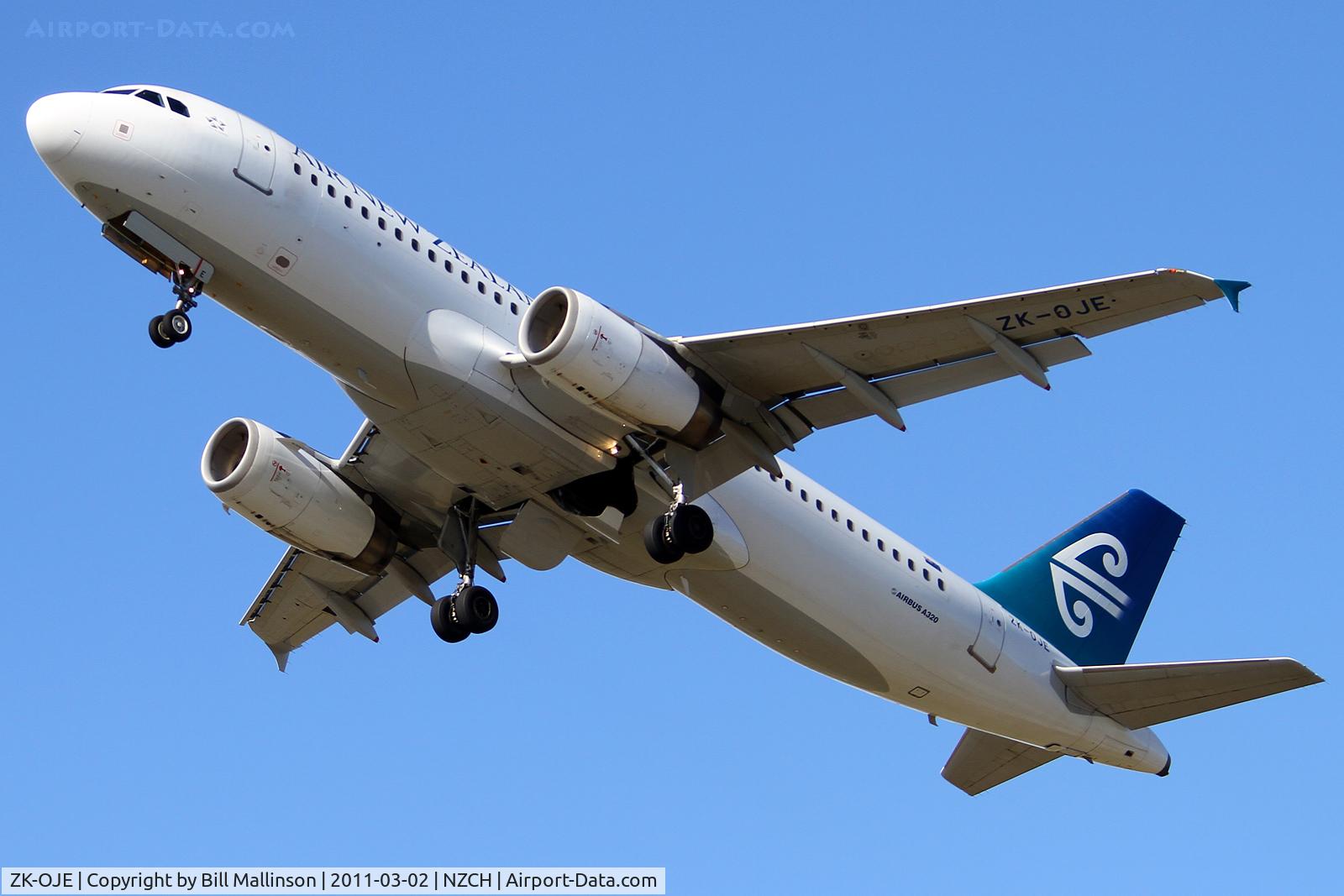 ZK-OJE, 2003 Airbus A320-232 C/N 2148, off to Aussie ......again