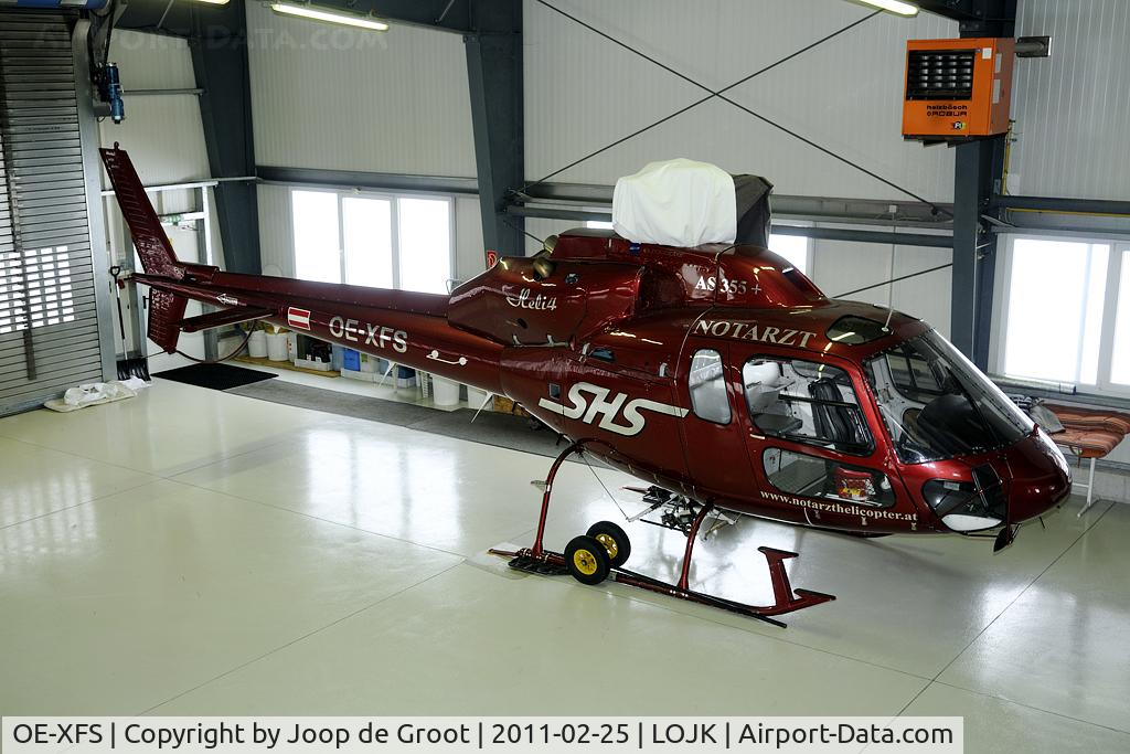OE-XFS, Aerospatiale AS-355F-1 Ecureuil 2 C/N 5090, This Ecureuil is stored pending sale