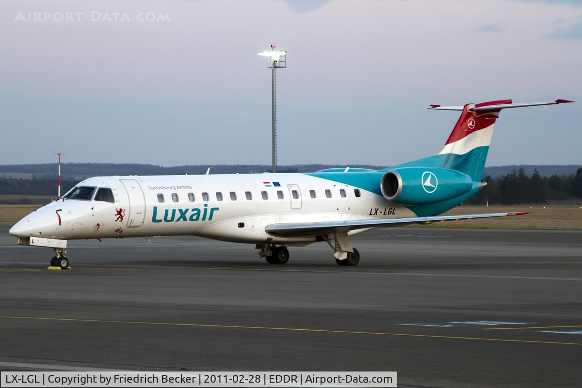 LX-LGL, 2005 Embraer ERJ-135LR (EMB-135LR) C/N 14500893, ready for the next flight