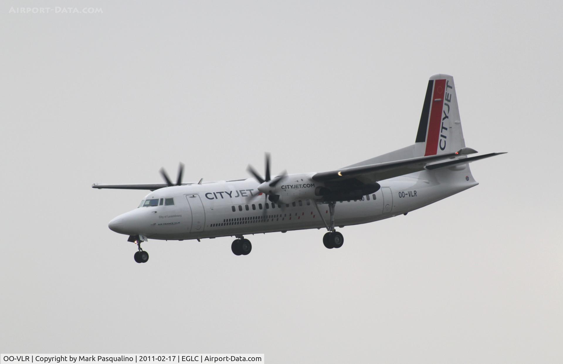 OO-VLR, 1988 Fokker 50 C/N 20121, Fokker 50
