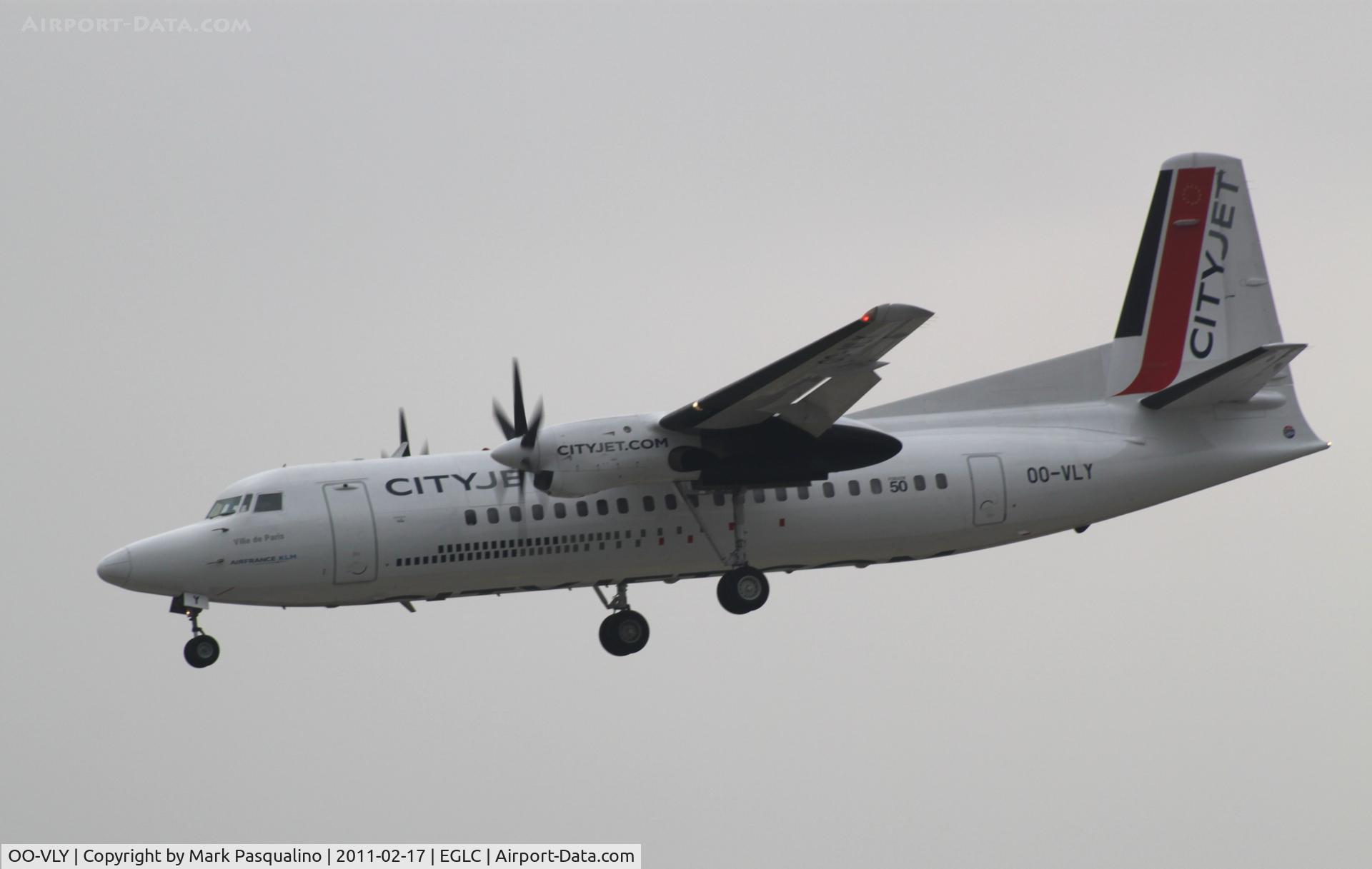 OO-VLY, 1990 Fokker 50 C/N 20181, Fokker 50