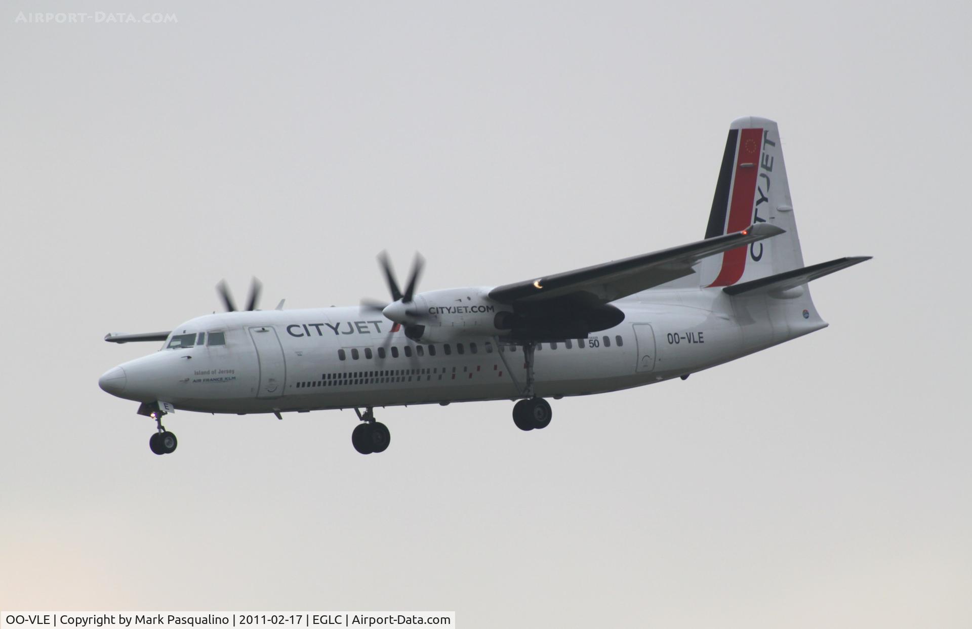OO-VLE, 1988 Fokker 50 C/N 20132, Fokker F50