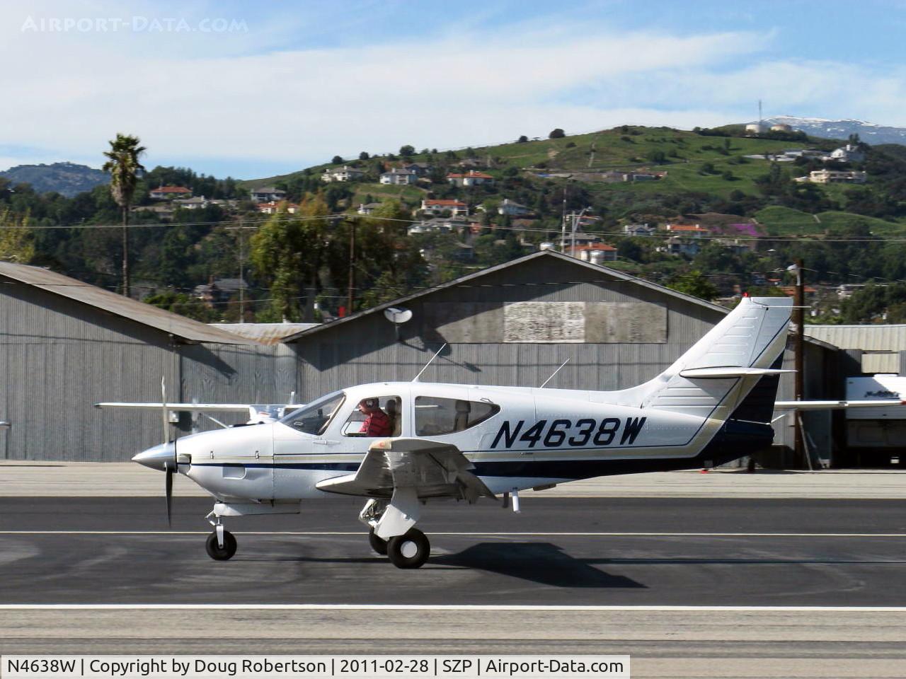 N4638W, 1977 Rockwell International 112TCA Commander C/N 13168, 1977 Rockwell 112TC-A TURBO ALPINE COMMANDER, Lycoming TIO-360-C1A6D 210 Hp, takeoff roll Rwy 22