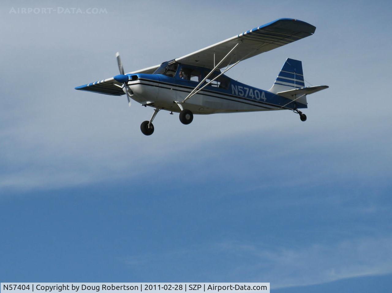 N57404, 1973 Bellanca 7ECA Citabria C/N 940-73, 1973m Bellanca 7ECA CITABRIA, Lycoming O-235 115 Hp, on final Rwy 22
