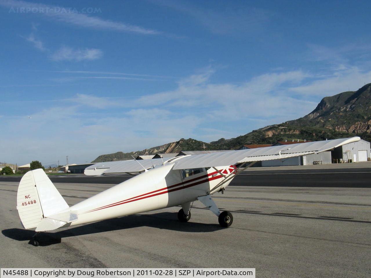 N45488, 1946 Luscombe 8A C/N 2015, 1946 Luscombe 8A, Continental A&C65 65 Hp
