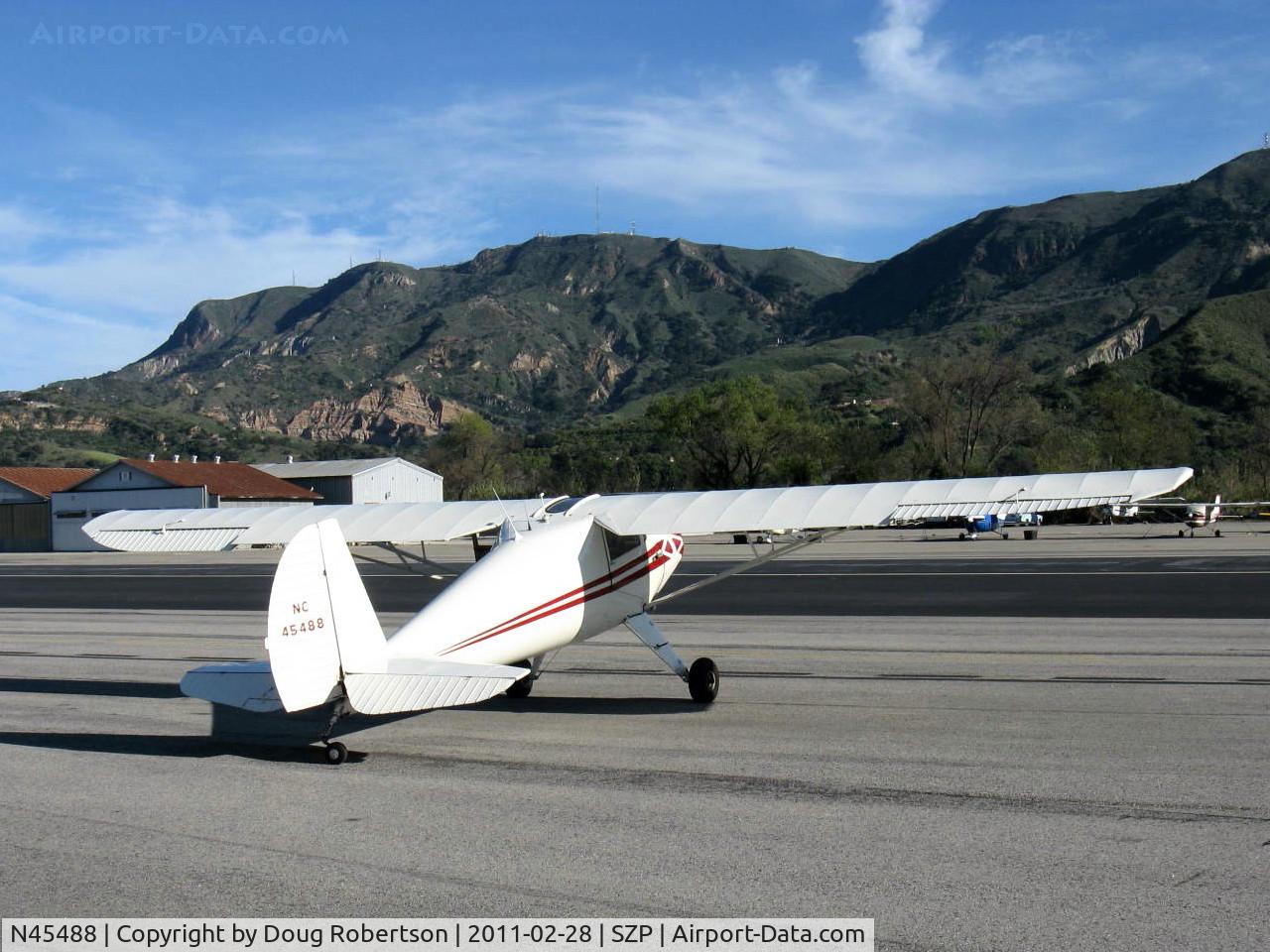 N45488, 1946 Luscombe 8A C/N 2015, 1946 Luscombe 8A, Continental A&C65 65 Hp