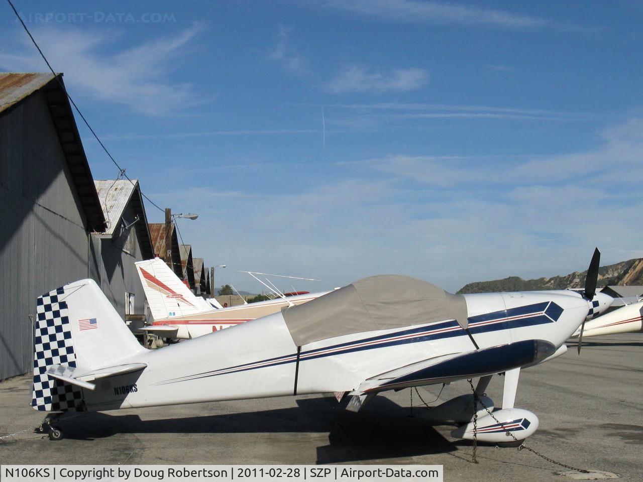 N106KS, 1991 Vans RV-6 C/N 21033, 1991 Stark VAN's RV-6, Lycoming O-320 160 Hp
