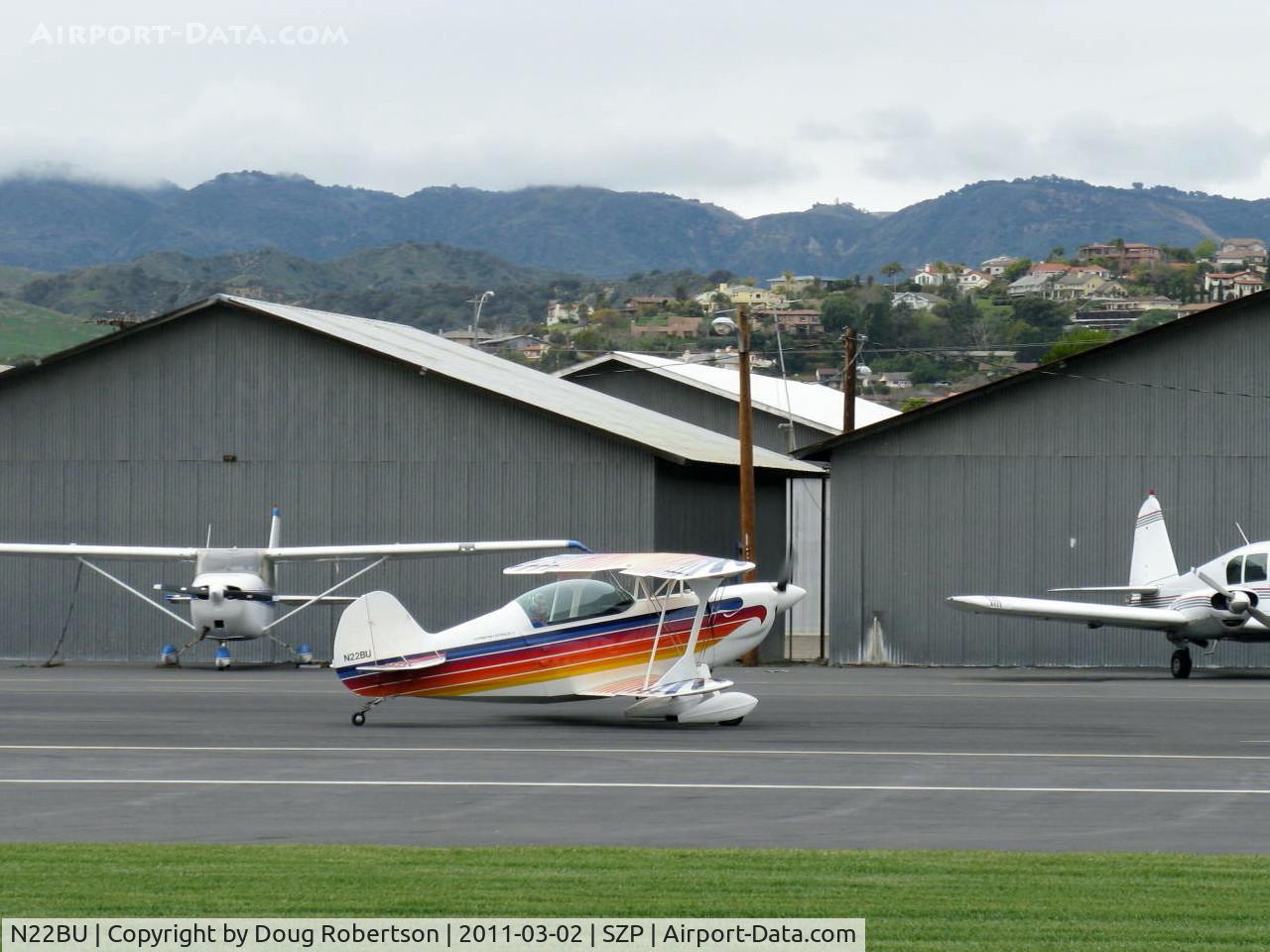 N22BU, 1987 Christen Eagle II C/N BRUNER 0001, 1987 Bruner/Ulmer CHRISTEN EAGLE II, Lycoming AEIO-360 180 Hp, taxi back