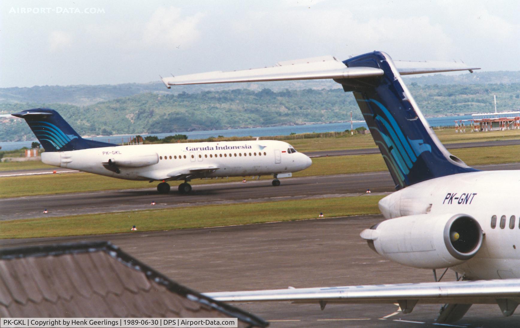 PK-GKL, 1981 Fokker F-28-4000 Fellowship C/N 11175, Garuda