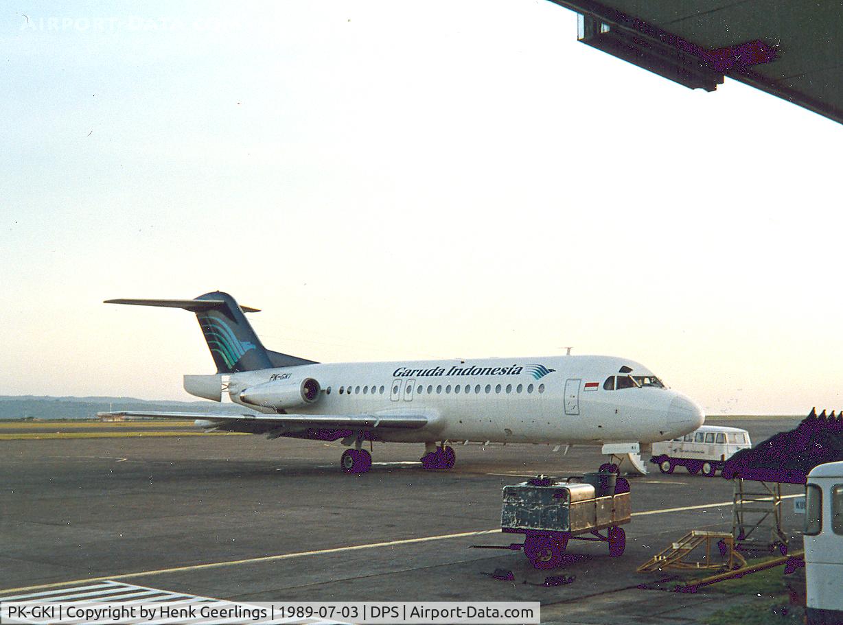 PK-GKI, 1982 Fokker F-28-4000 Fellowship C/N 11188, Garuda