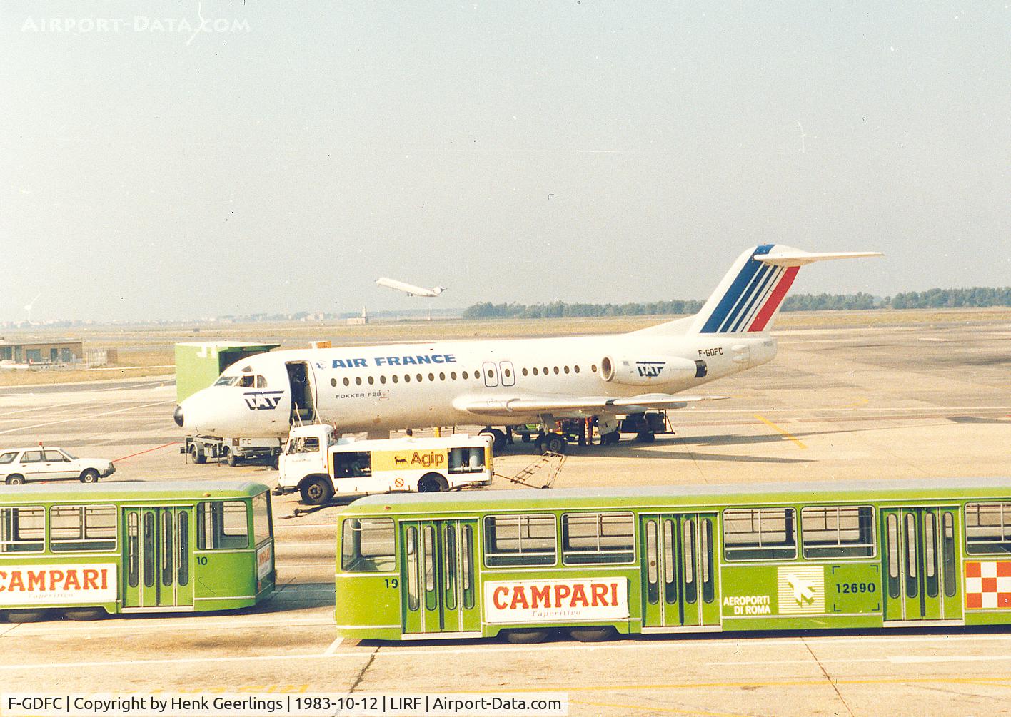 F-GDFC, 1978 Fokker F-28-4000 Fellowship C/N 11133, Air France ; Flight operated by TAT