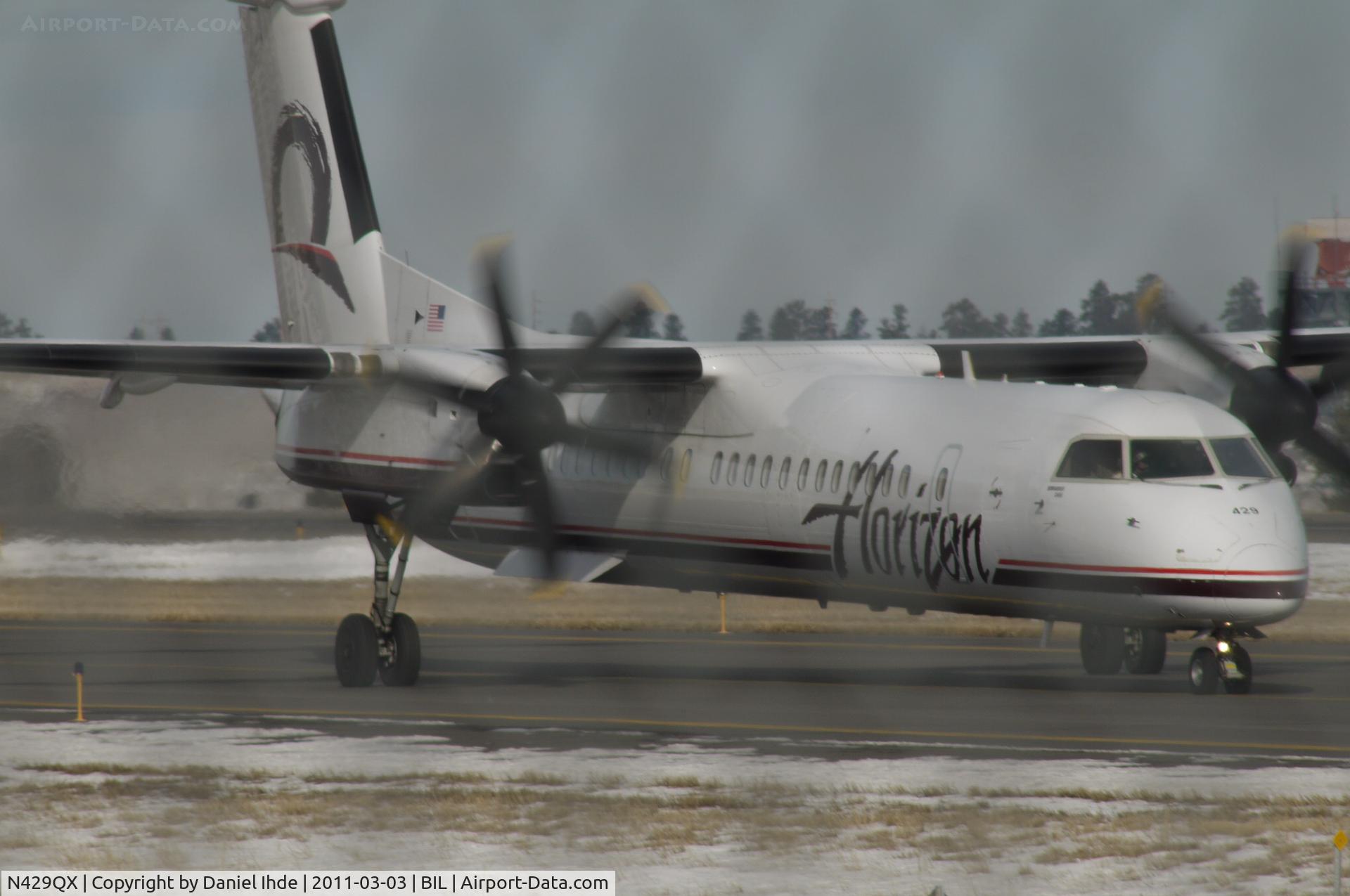 N429QX, 2007 De Havilland Canada DHC-8-402 Dash 8 C/N 4161, Horizon Air Dash 8 at BIL