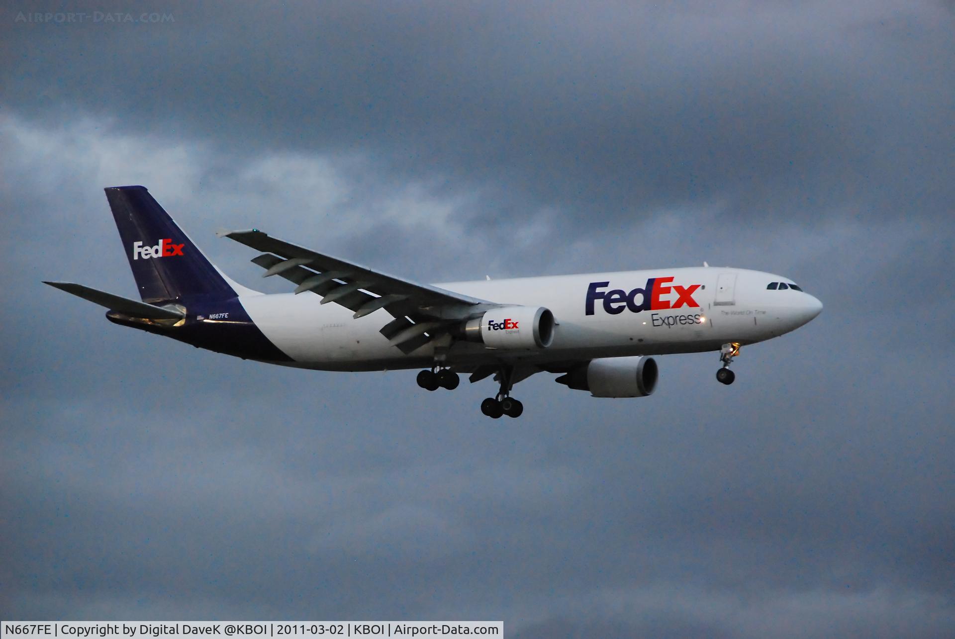 N667FE, 1996 Airbus A300F4-605R C/N 771, FEDX Airbus @KBOI