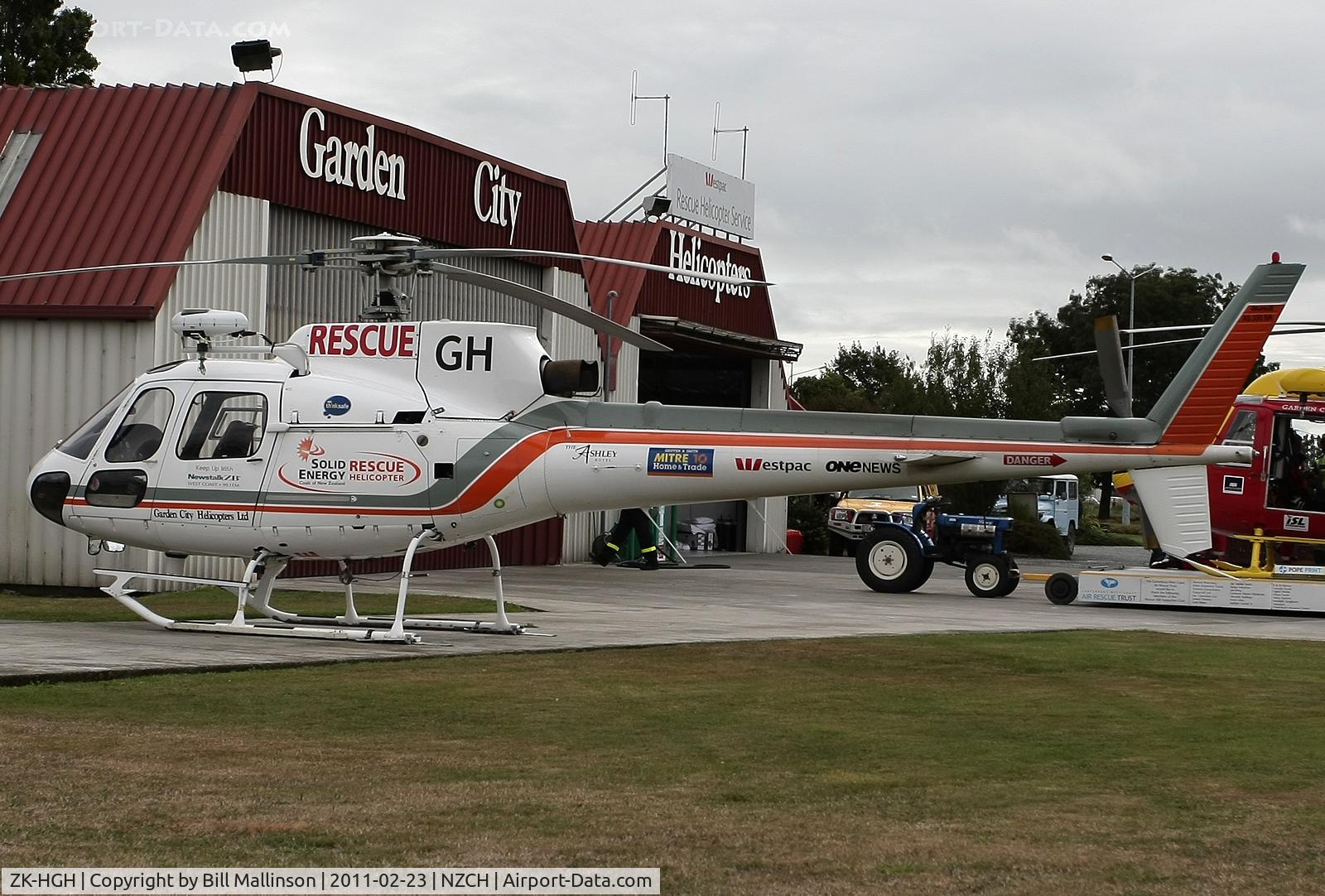 ZK-HGH, Aerospatiale AS-350B Ecureuil C/N 1443, another rescue chopper