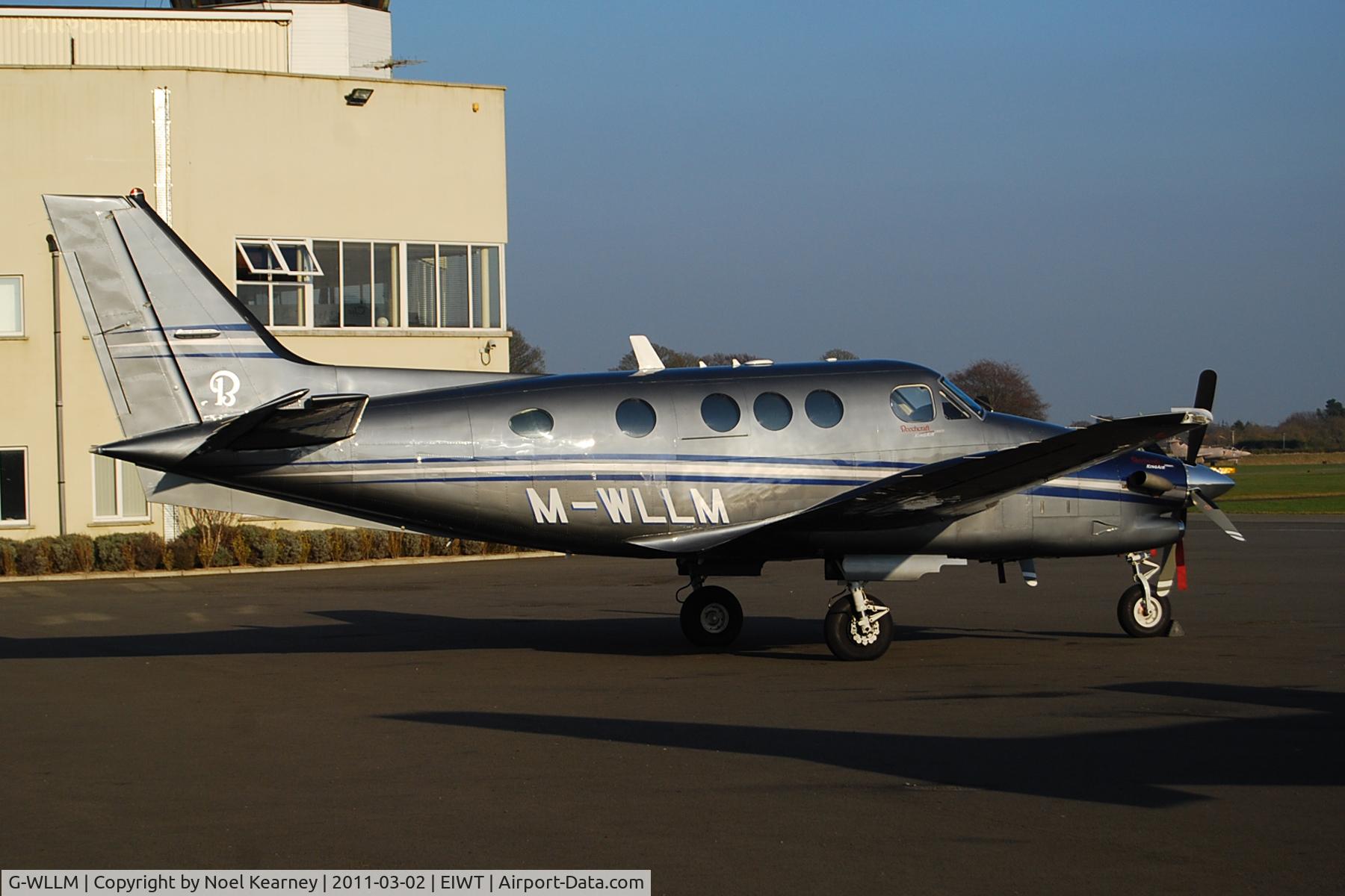 G-WLLM, 2008 Hawker Beechcraft C90GTI King Air C/N LJ-1902, Be90 - Parked on the apron at Weston