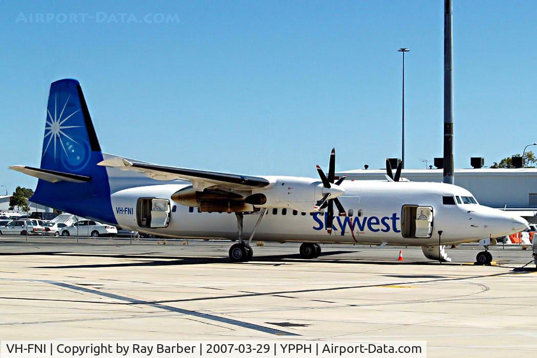 VH-FNI, 1987 Fokker 50 C/N 20114, Fokker F-50 [20114] Skywest Airlines (Pty) Perth~VH 29/03/2007.