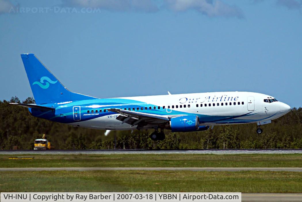 VH-INU, 1987 Boeing 737-3Y0 C/N 23684, Boeing 737-3Y0 [23684] (Our Airline) Brisbane-International~VH 18/03/2007.