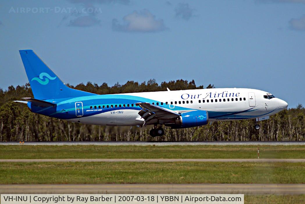 VH-INU, 1987 Boeing 737-3Y0 C/N 23684, Boeing 737-3Y0 [23684] (Our Airline) Brisbane-International~VH 18/03/2007.