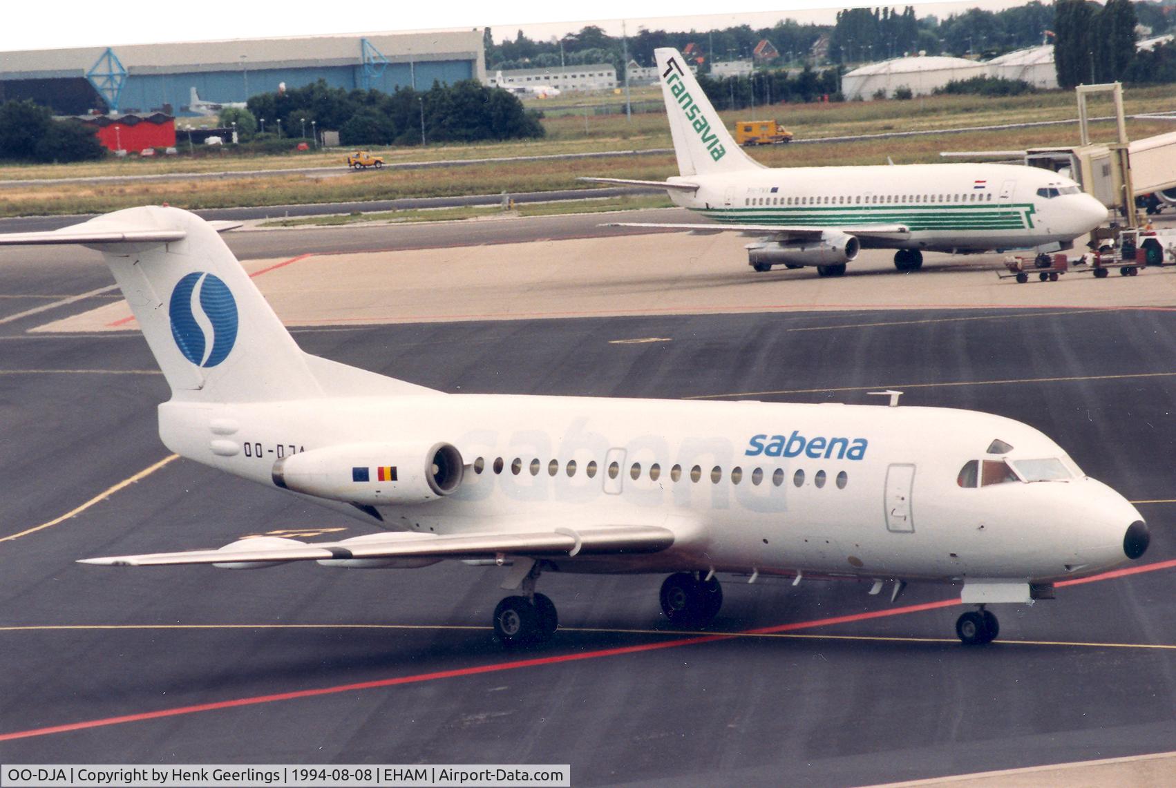OO-DJA, 1980 Fokker F.28-3000 Fellowship C/N 11163, Sabena