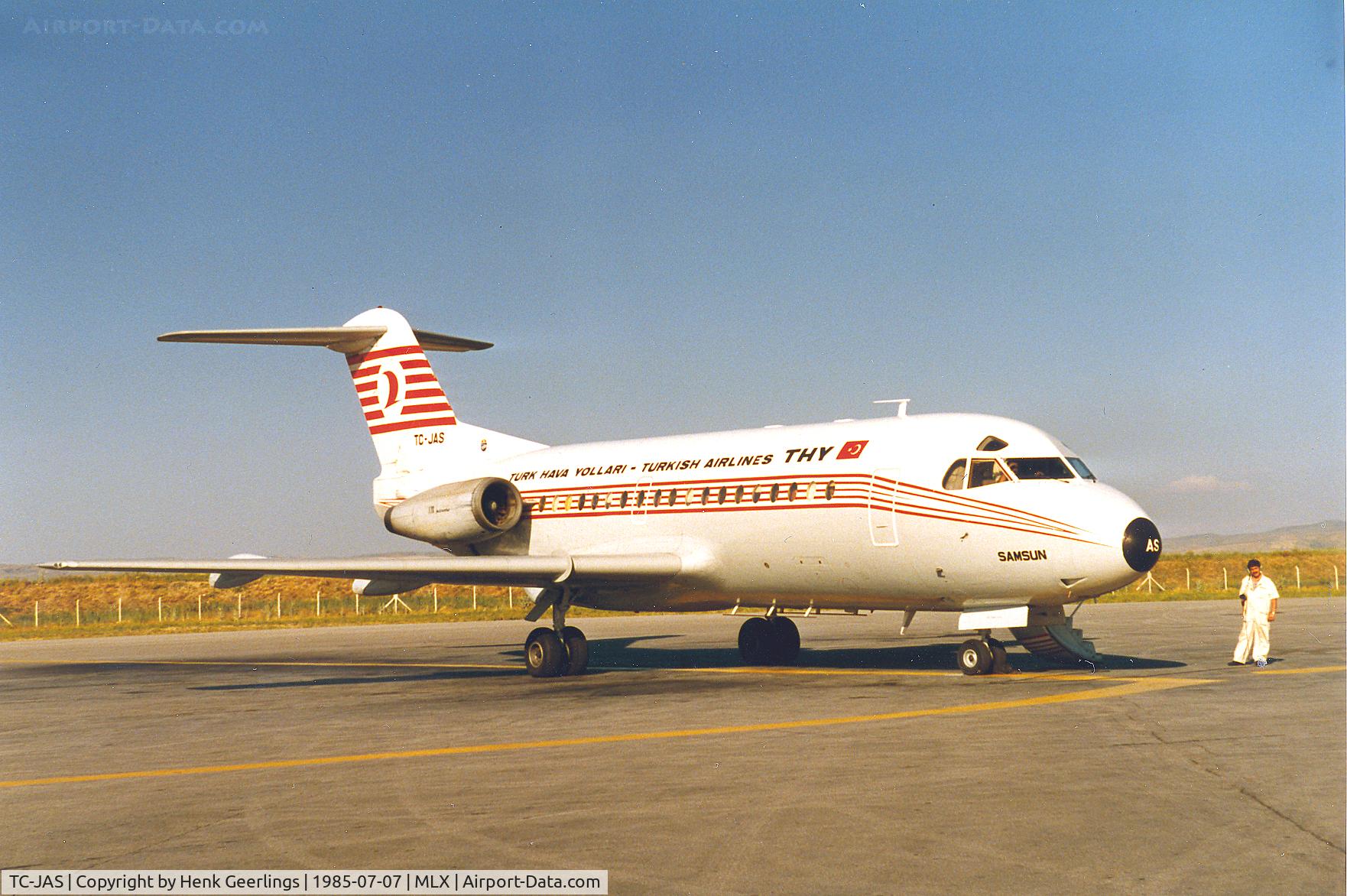 TC-JAS, 1973 Fokker F.28-1000 Fellowship C/N 11070, Turkish Airlines