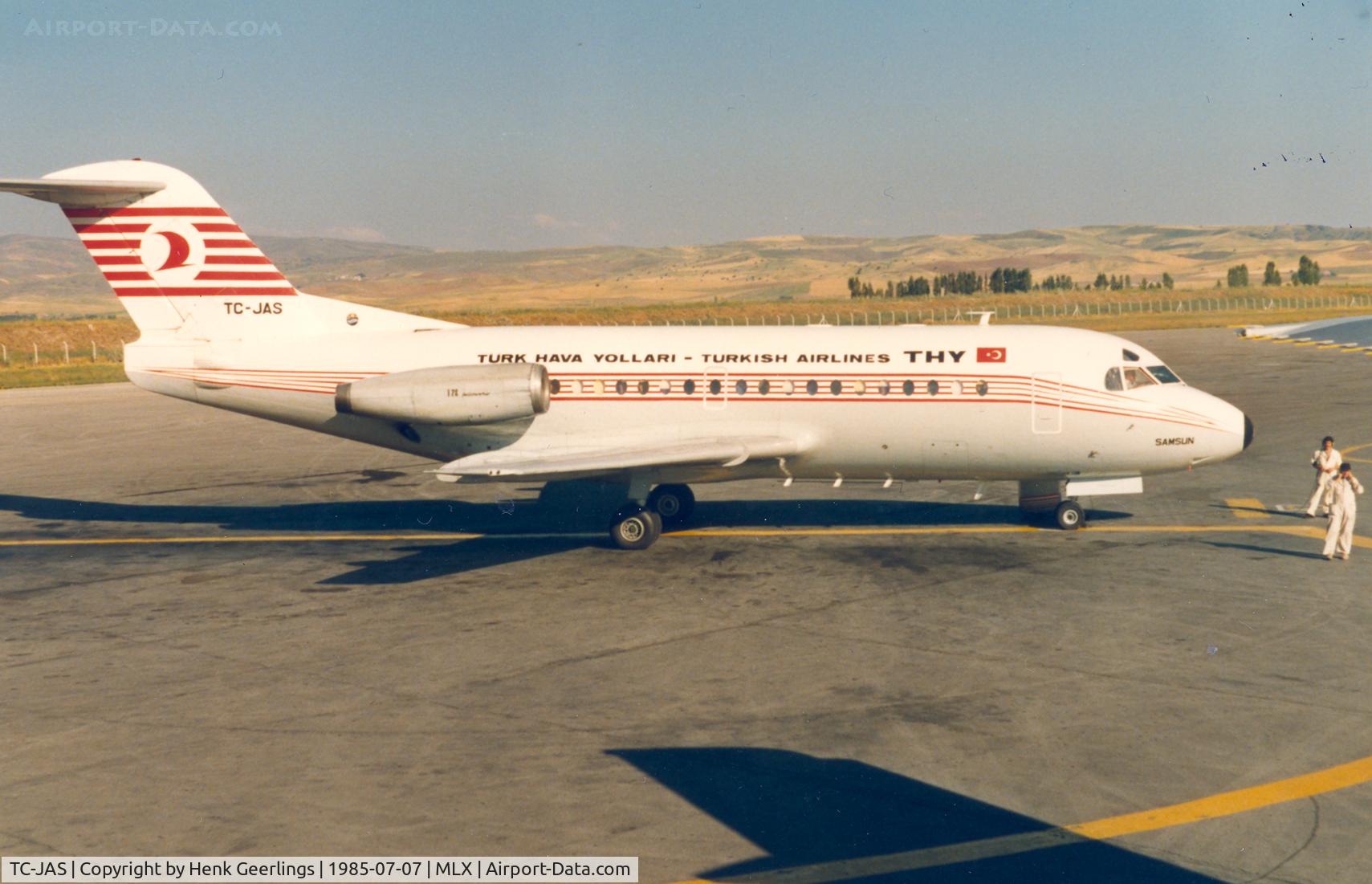 TC-JAS, 1973 Fokker F.28-1000 Fellowship C/N 11070, Turkish Airlines