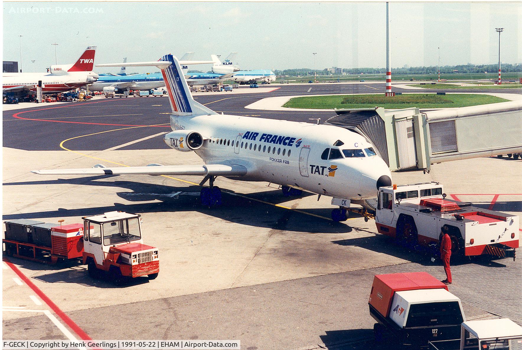 F-GECK, 1969 Fokker F.28-1000 Fellowship C/N 11004, Air France, operated by TAT