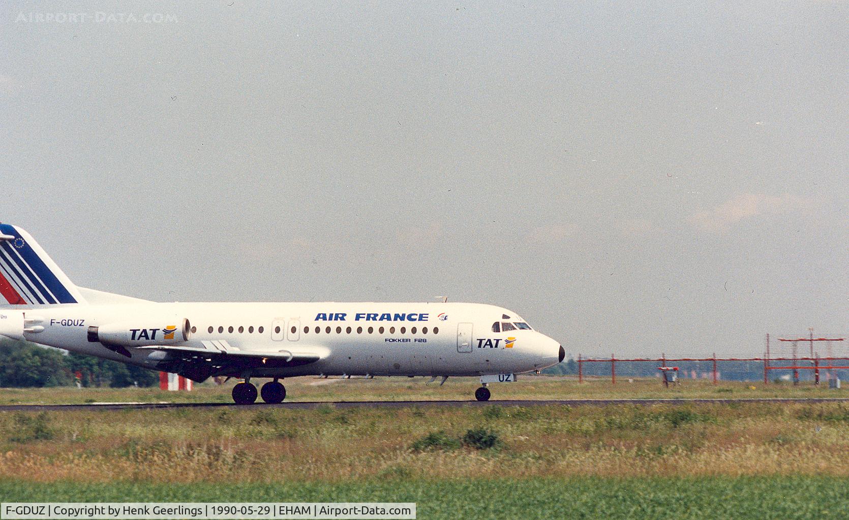 F-GDUZ, 1979 Fokker F-28-4000 Fellowship C/N 11144, Air France , flt operated by TAT