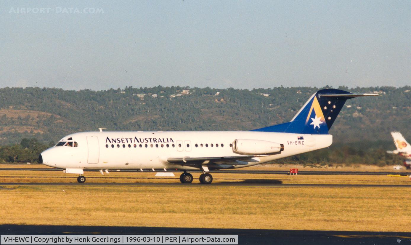VH-EWC, 1983 Fokker F-28-4000 Fellowship C/N 11207, Ansett Australia