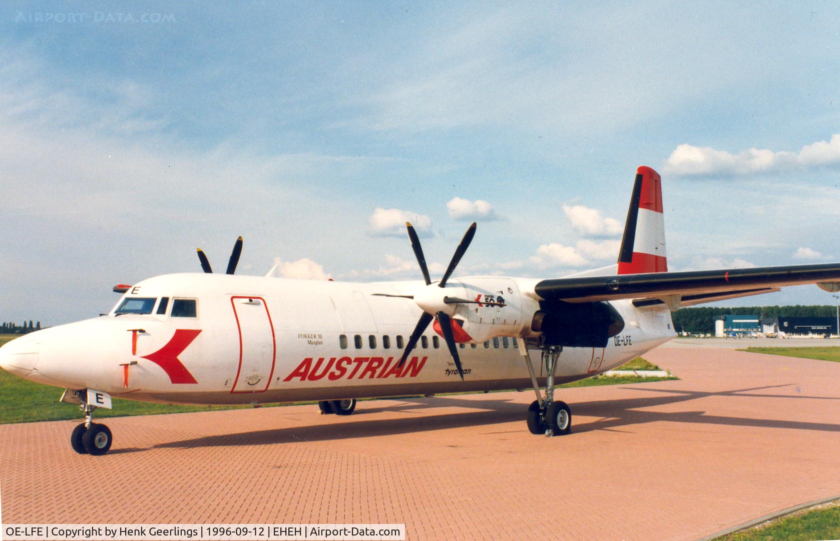 OE-LFE, 1991 Fokker F50 C/N 20227, Austrian