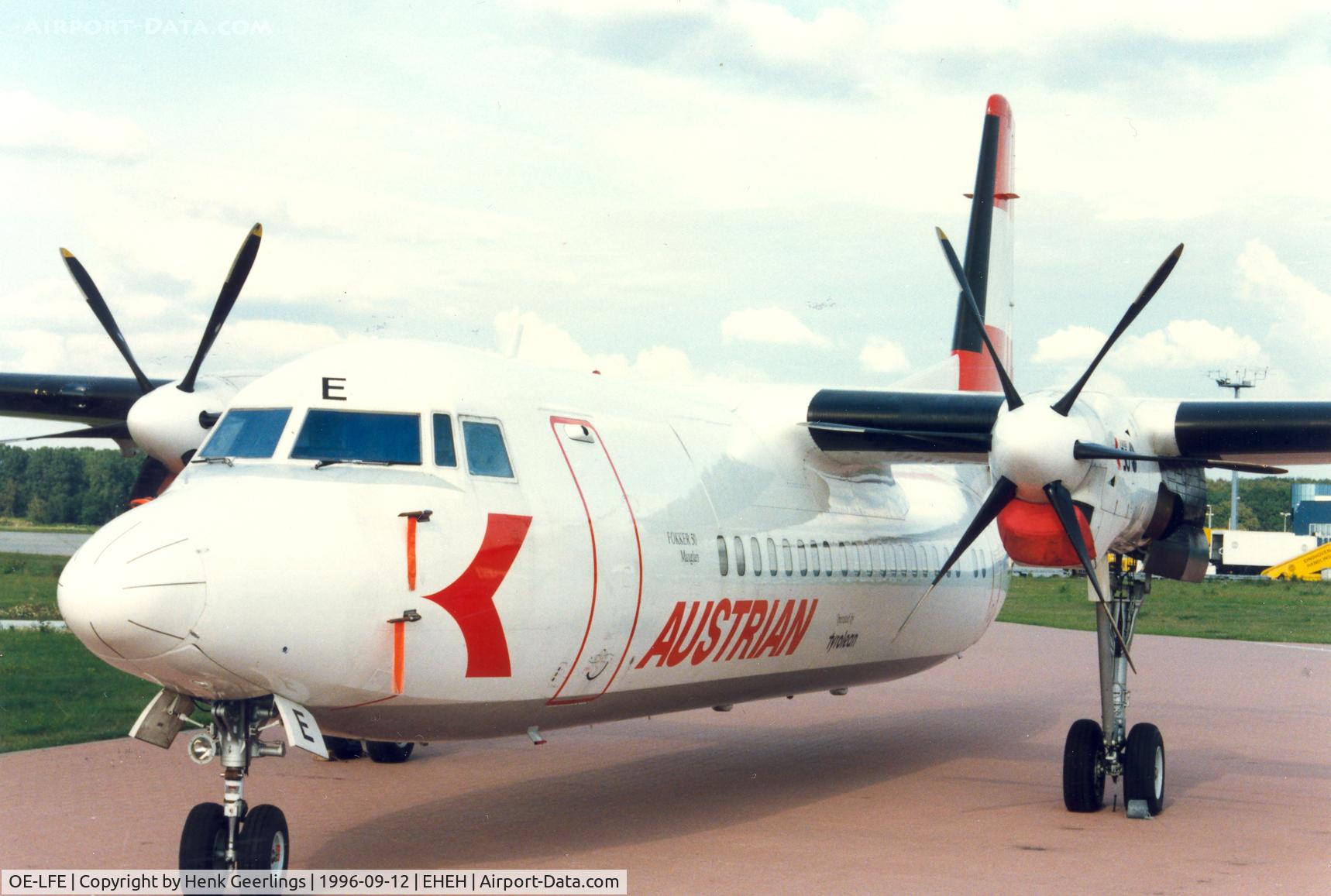 OE-LFE, 1991 Fokker F50 C/N 20227, Austrian