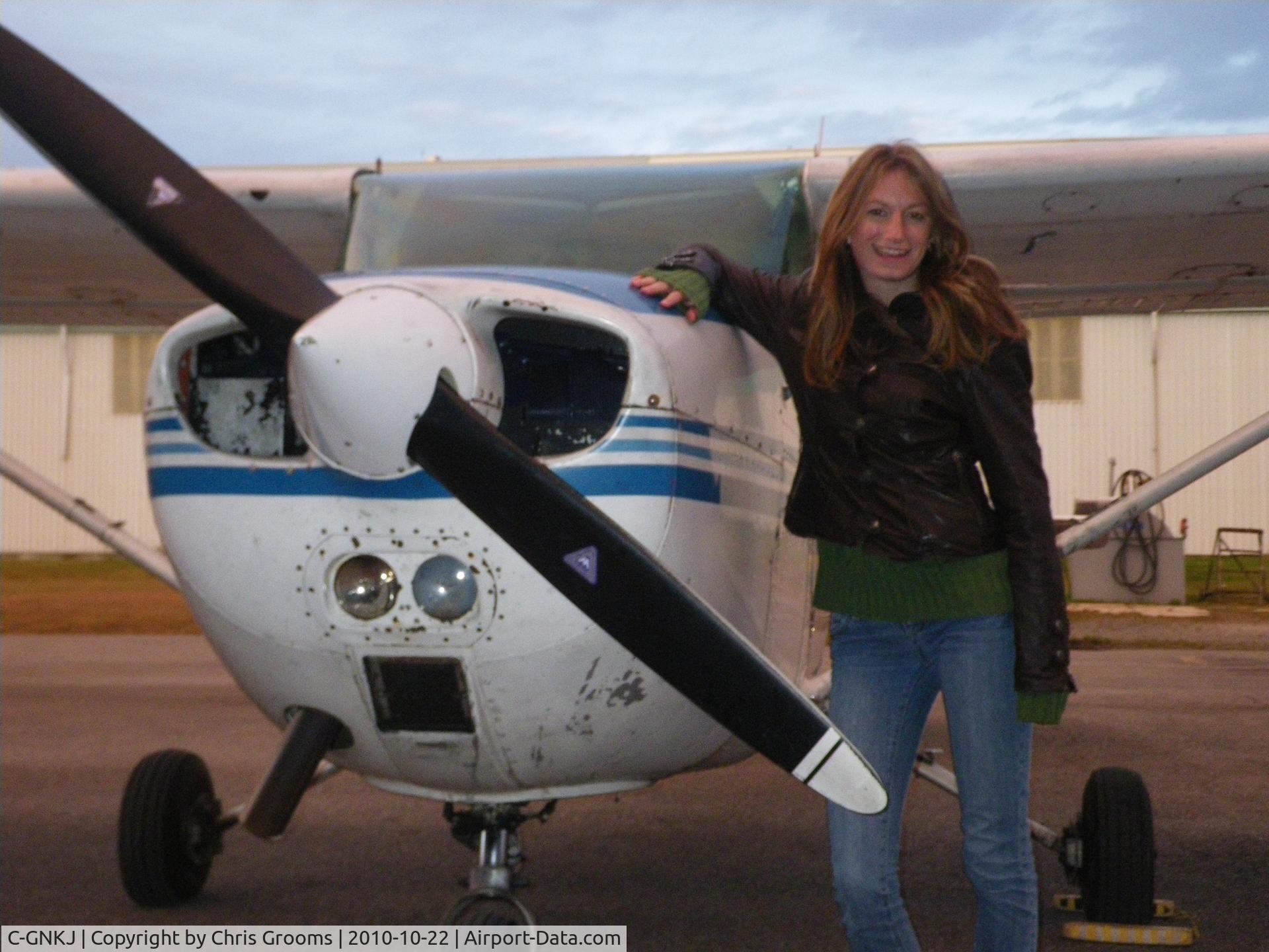 C-GNKJ, 1975 Cessna 172M C/N 17264876, After a happy flight wuth Queen's Students