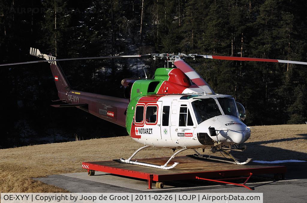 OE-XYY, Bell 412HP C/N 36041, Karres bei Imst heliport