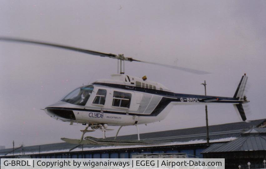 G-BRDL, 1972 Bell 206B JetRanger II C/N 771, G-BRDL with Clyde Helicopters in first paint scheme