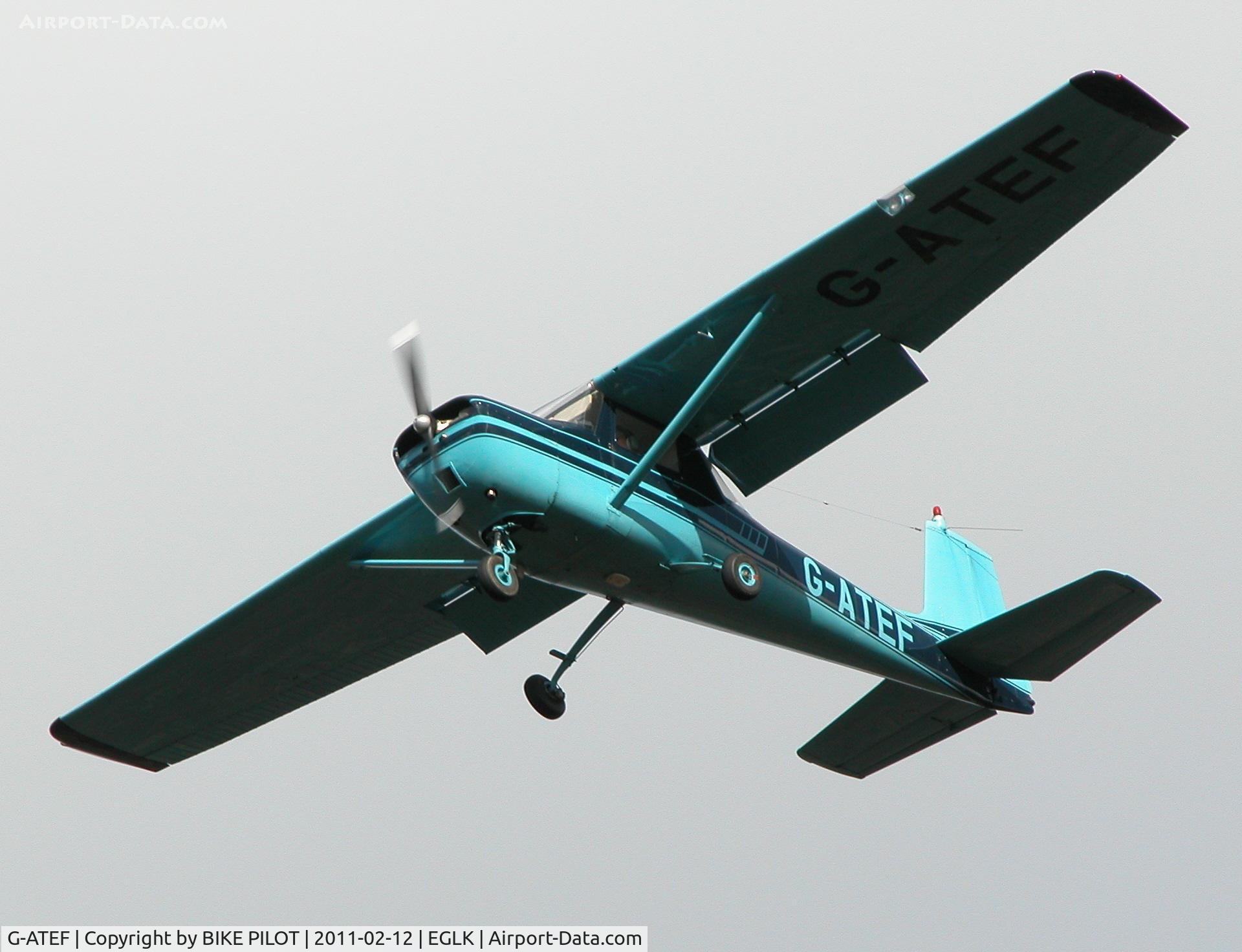 G-ATEF, 1965 Cessna 150E C/N 150-61378, Resident 150E on finals for rwy 25.