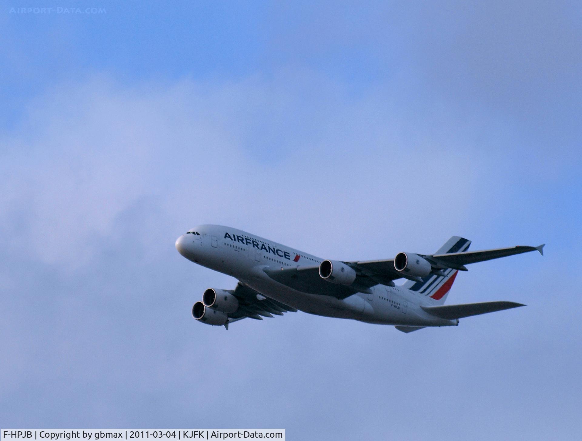 F-HPJB, 2009 Airbus A380-861 C/N 040, Coming to landing @ JFK...