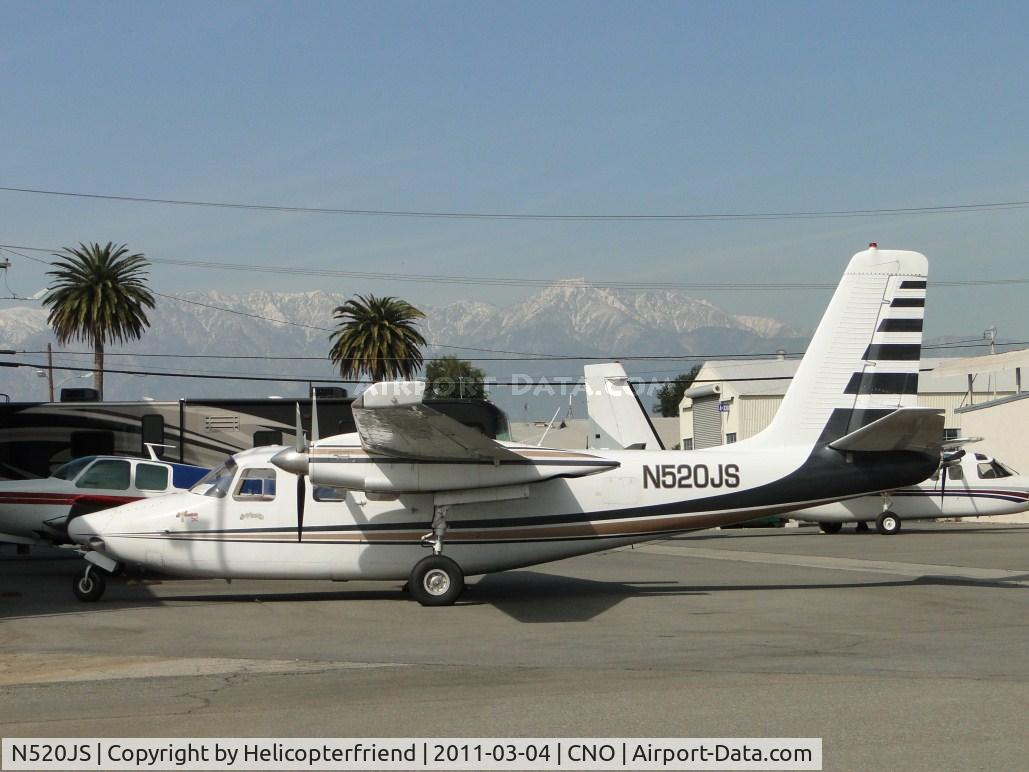 N520JS, 1961 Aero Commander 500-A C/N 500A-1130-60, Parked near the hanger