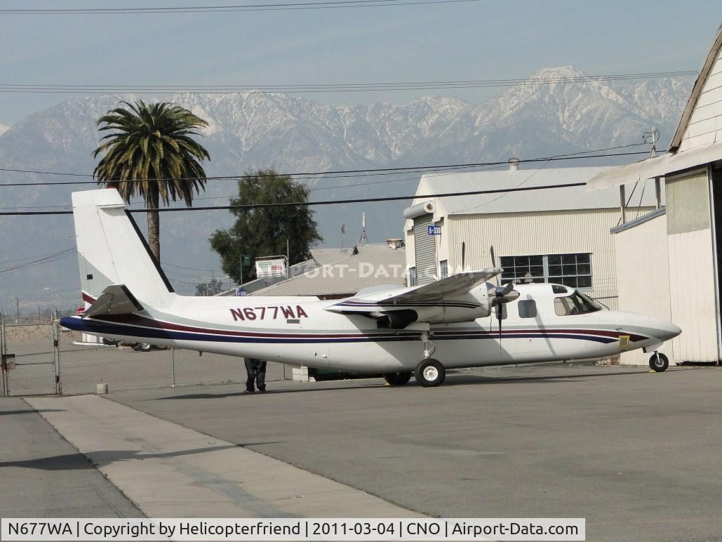N677WA, 1975 Rockwell 690A Turbo Commander C/N 11243, Working on the ship