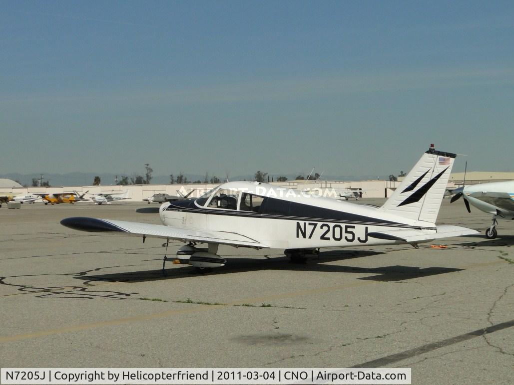 N7205J, 1968 Piper PA-28-140 C/N 28-24537, Parked north of the hanger