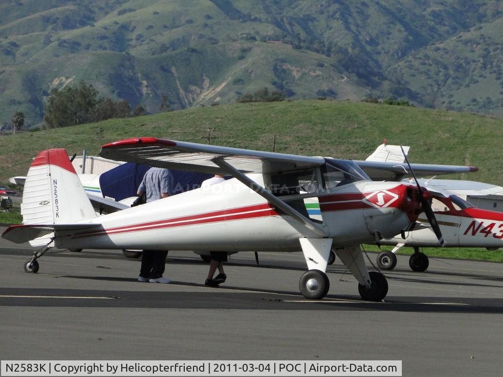 N2583K, 1947 Luscombe 8A C/N 5693, Parked in transient parking